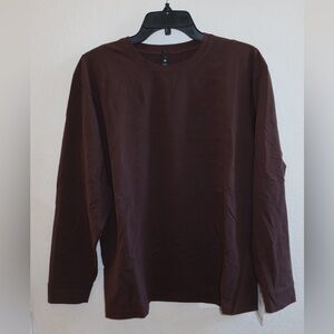 lululemon athletica Dark Brown Long Sleeve Tee